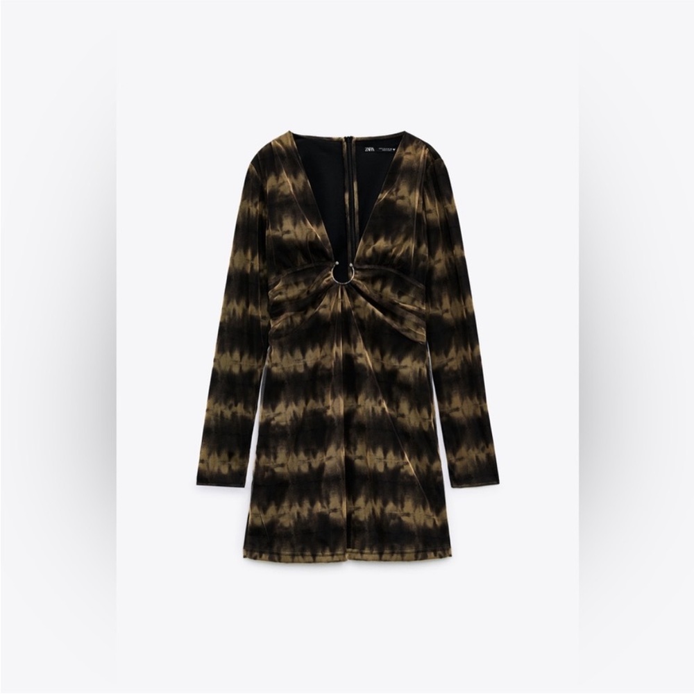 Zara - Tulle Tie-Dye Mini Dress